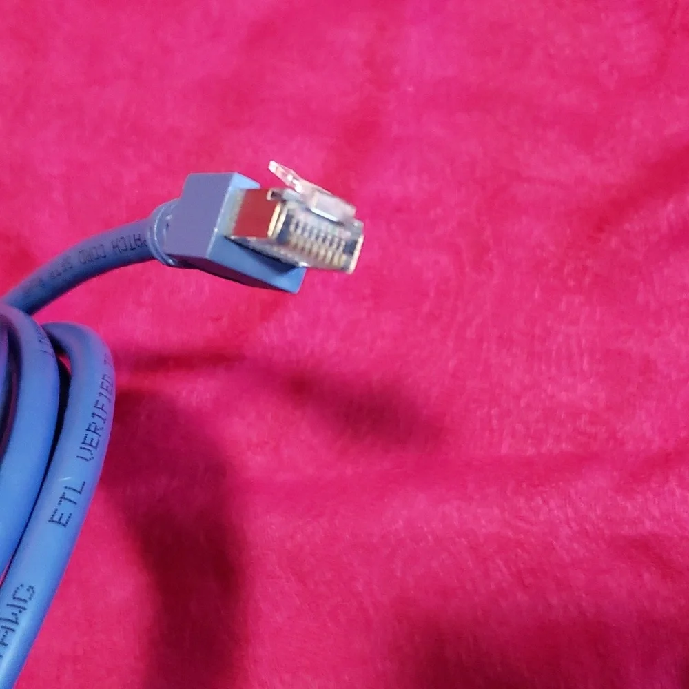 Cat 5e 10' patch cord Blue 